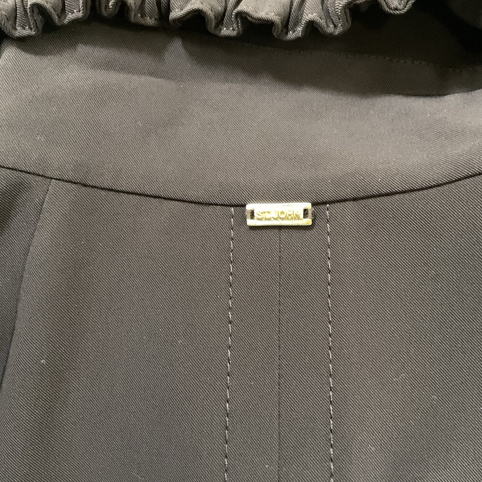 St John Brown Drawstring Collar Utility Jacket Lo… - image 4