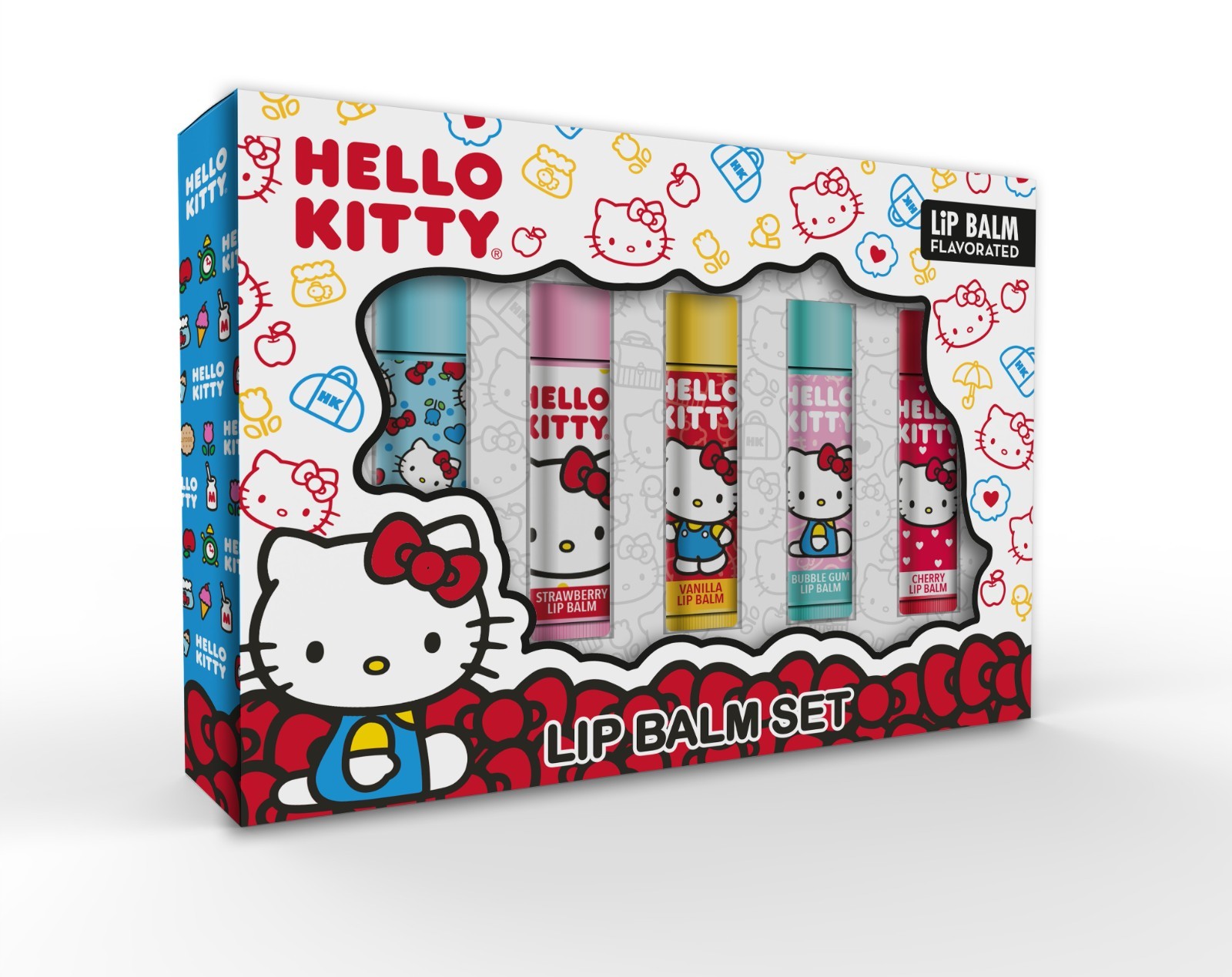 Hello Kitty 5 lip balm flavoured set
