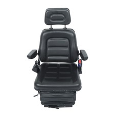 Forklift Tractor Seat Suspension Adjustable Backrest Armrest Safety Belt