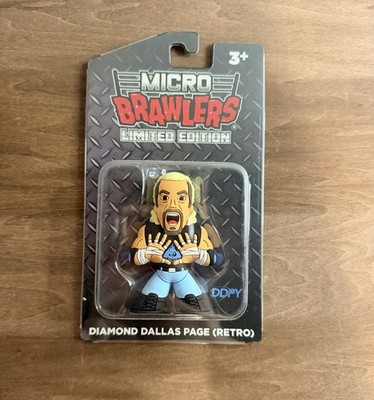 Micro Brawlers Limited Edition DIAMOND DALLAS P AGE (RETRO) Mini Figure WCW ddp