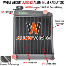 Aluminum Radiator For 19591997 Austin Rover Mini Cooper S 850 1000 1100 1275-mt