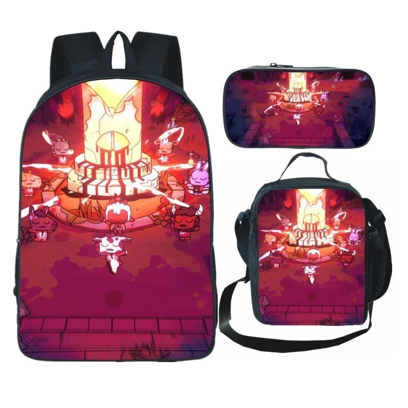 Cult of the Lamb Backpack Set, School Backpack