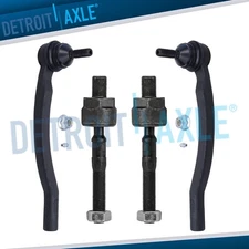 4pc Front Driver Passenger Side Inner Outer Tie Rods Kit for Volvo V70 XC70 XC90
