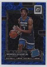 2022 Panini Donruss Optic Fast Break Blue Prizm 15/49 Wendell Moore Jr #201 0m89