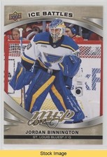 2023-24 Upper Deck MVP Gold Ice Battles Jordan Binnington #92 READ 0f3f