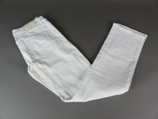 EDC Five Damen Jeans Gr. 34 Short W28 L28 Slim Bootcut Baumwolle Weiß Neu (MY)