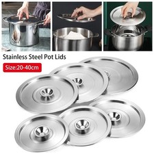 Universal Cookware Lid Stainless Steel Frying Pan Metal Lid Durable Pot Lids