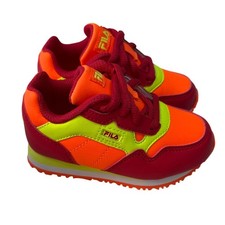 Fila Cress Color Block Neon Kids/Youth Sneakers Size 7 C New