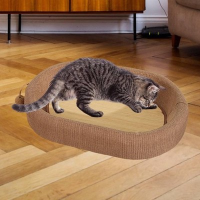 Katzenkratzbett Kratzunterlage Schüssel Mehrzweck Verschleißfest Haustier Lounge Bett