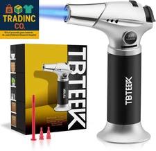 Butane Torch, Kitchen Torch Cooking Torch with Safety Lock & Adjustable Flame fo