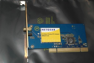 Netgear 54 Mbps Wireless PCI Karte WiFi Netzwerk Adapter WG311V3 88W8335-TGJ1