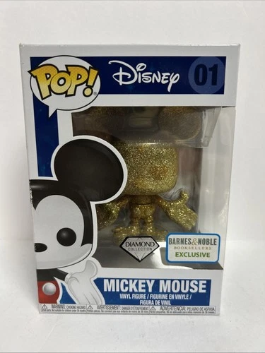 Funko POP! Disney Mickey Mouse #01 Diamond Collection Ex. Barnes & Noble Mint!