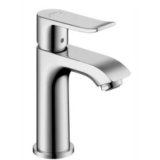 Hansgrohe 31088001 Metris Single Hole Bathroom Faucet with EcoRight, Quick Clean