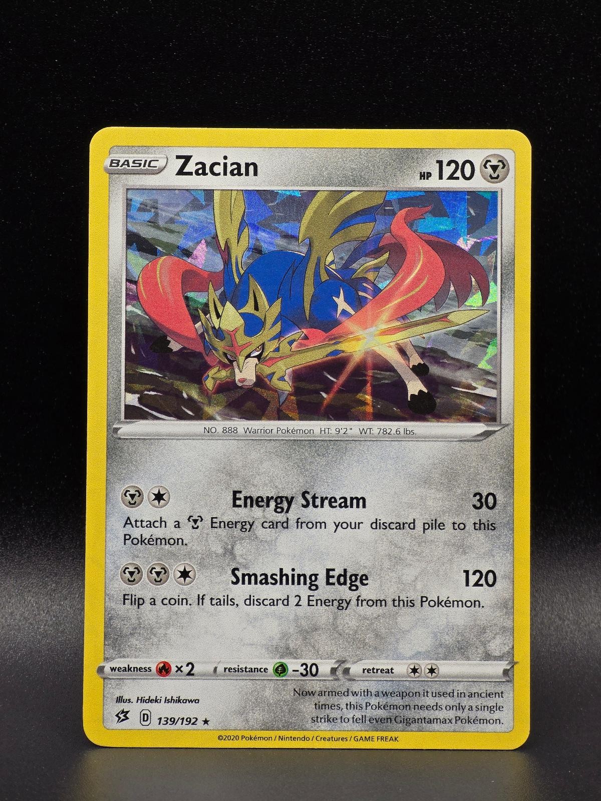 Zacian (Cracked Ice Holo) 139/192 Holo Rare Deck Exclusives Pokemon NM
