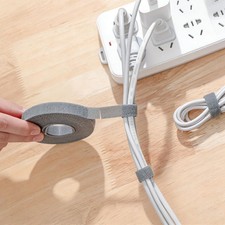 1pc Reusable Cable Ties,Hook and Loop Cable Straps,Cut to Length Cable