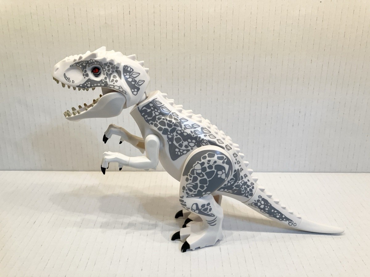 Authentic Lego Jurassic World White Indominus Rex Figure from