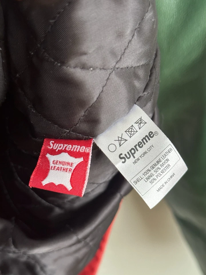 Supreme Gucci Down Leather Jacket - Image 4 of 4