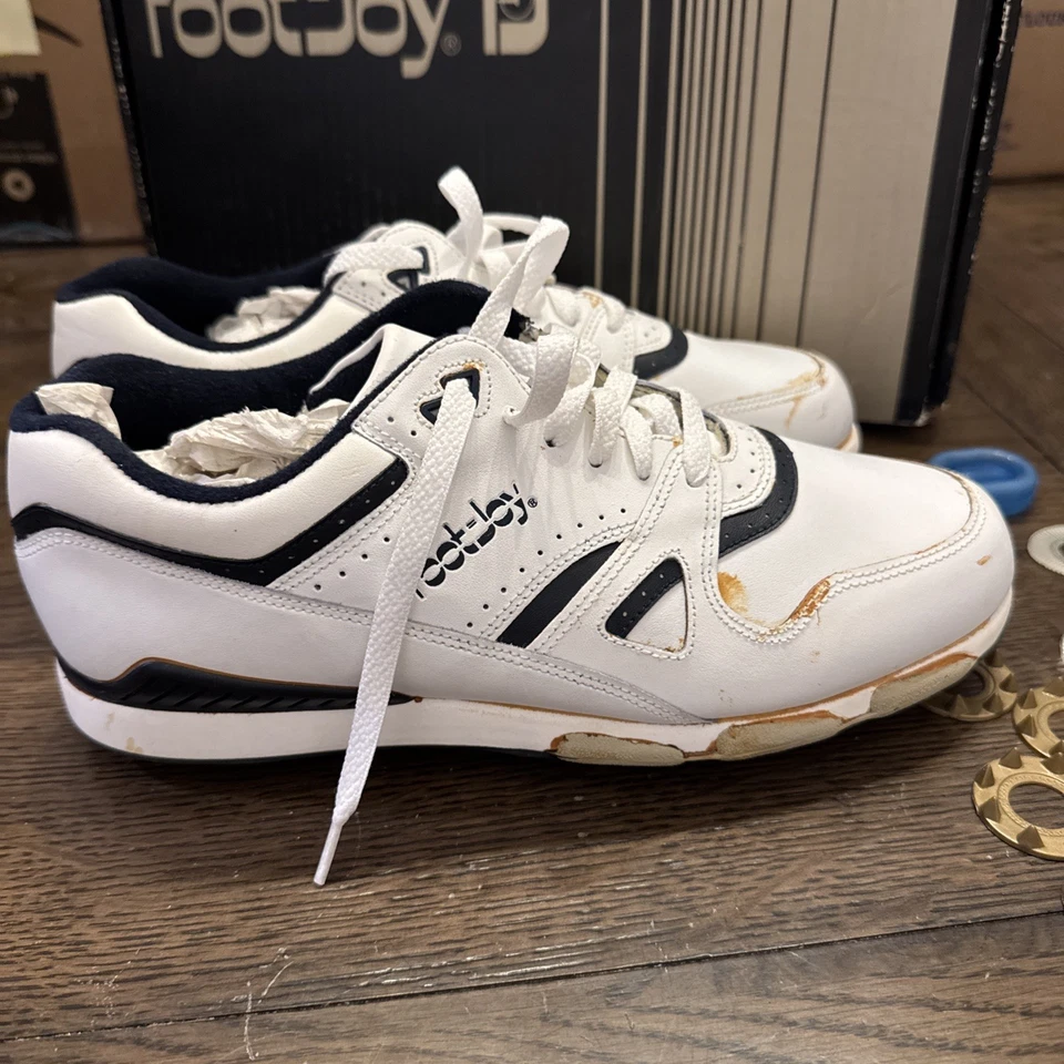 Туфли для гольфа винтажные мужские FootJoy Soft-Joys II размер 8 M #53405 Великобритания 7 М 40 1/2 евро - Изображение 4 из 4