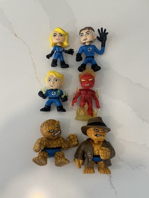 Funko Marvel Mystery Minis Fantastic Four Bobble-Head Figure Lot Of 6