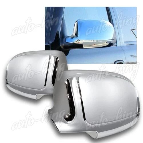 CHROME ABS SIDE VIEW MIRROR COVERS CAP FIT 99-06 CHEVY SILVERADO 1500 2500 3500