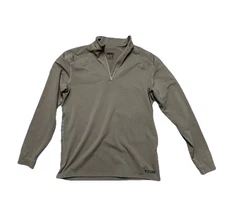 Men’s XGO Heavy Weight Performance Phase 4 Quarter Zip Size L Tan Made In USA