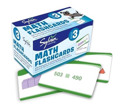 3rd Grade Math Flashcards: 240 Flas..., Sylvan Learning