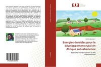 Energies Durables Pour Le DéVeloppement Rural En Afrique Subsaharienne Marthe Dj