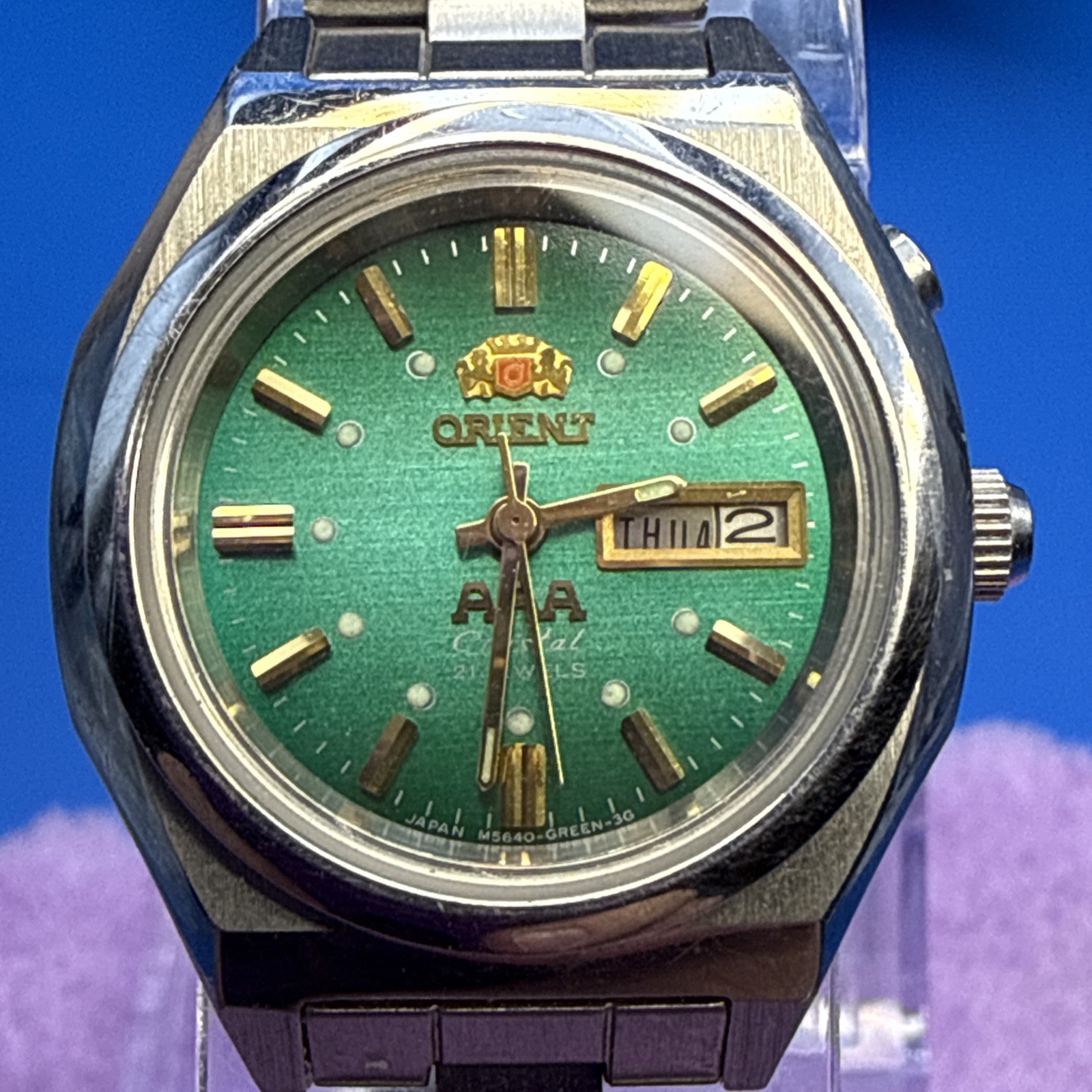 Vintage ORIENT AAA Crystal Automatic 21 jewels Japan … - Gem