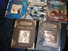 WOTC/TSR/Mongoose D&D Lot: Deities & Demigods, Savage Species, Monster Manual II