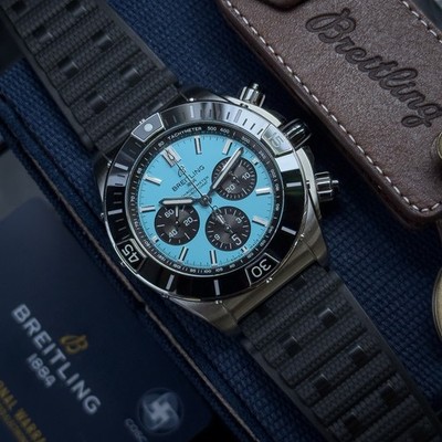 Breitling Super Chronomat B01 44 Carribean Limited Edition AB0136 Full Set 1/150