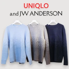 UNIQLO x JW ANDERSON Souffle Yarn Gradient crew neck sweater 479840 Japan New