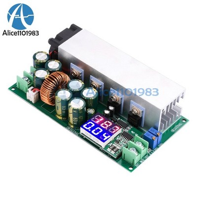 DC12-80V 20A Digital Adjustable Step Down   Voltage Regulator Power Module *mn