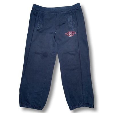 Ecko Unltd Mens Sweatpants Joggers Size XL Navy Blue Logo Casual Lounge