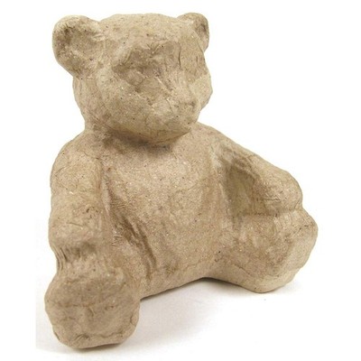 Decopatch Papier-Mache Small Animal Figurines - 4 1/2 to 5'' - Bear #1