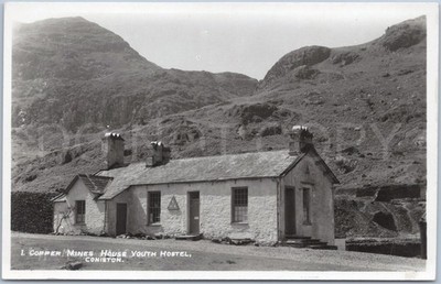 RPPC Vintage Postkarte Kupferminen Haus Coniston Lancashire England