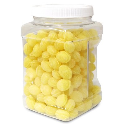 Sanded Lemon Drops Old Fashioned Hard Candy (Gluten Free) in Jar, 3 Lbs