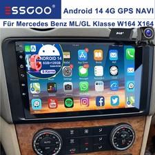6+128G DAB+Android 15 Autoradio F&uuml;r Mercedes ML/GL Klasse W164 X164 CarPlay Navi