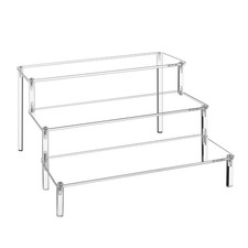WEERSHUN 3 Tier Acrylic Display Stand 1PACK 3-layer transparent, Transparent 