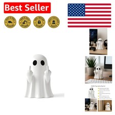 Funny Middle Finger Ghost Figurine - Unique Halloween Decoration for Any Space