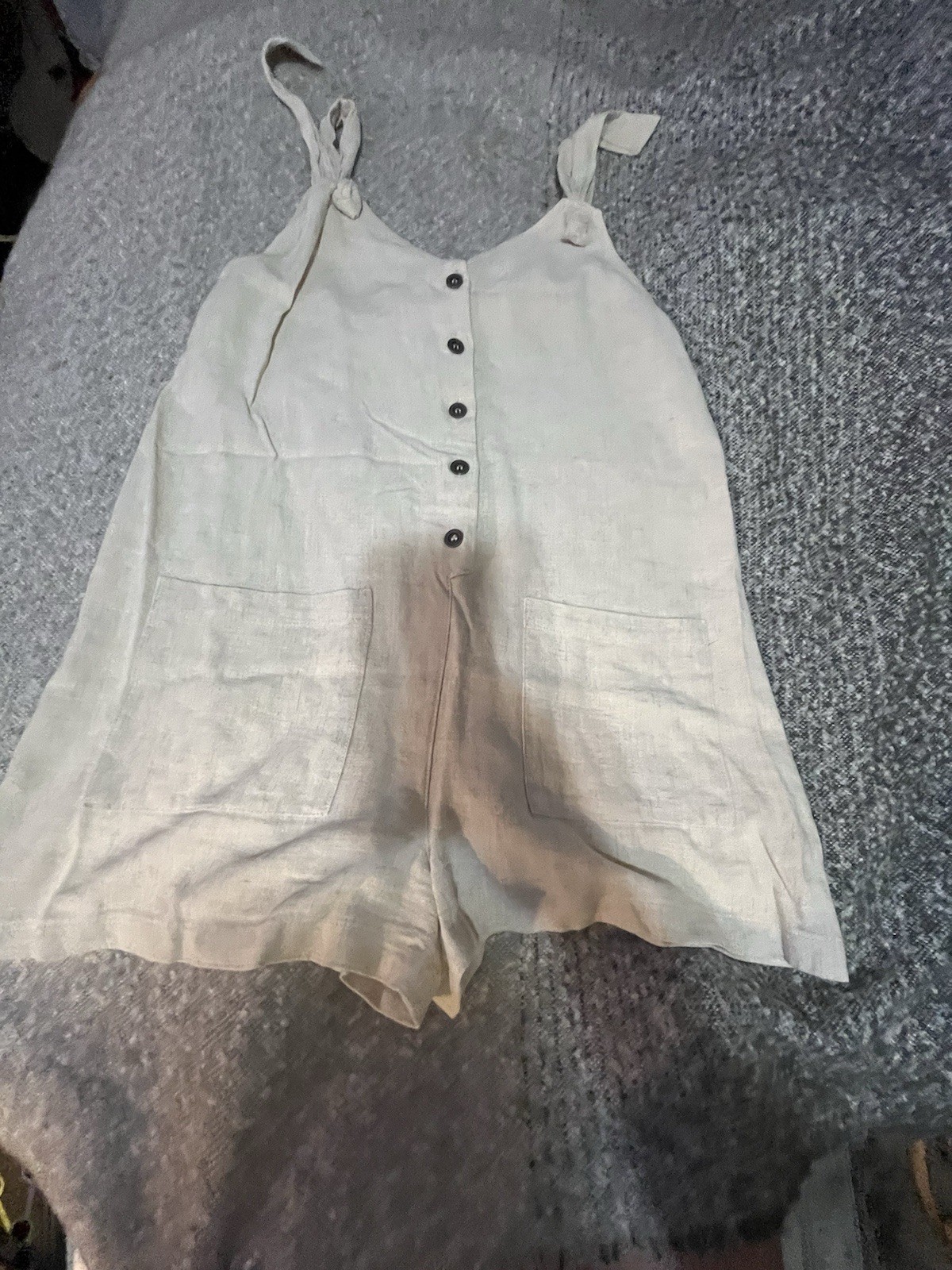 Lost + Wander Cream Button Down Ajustable Straps … - image 1