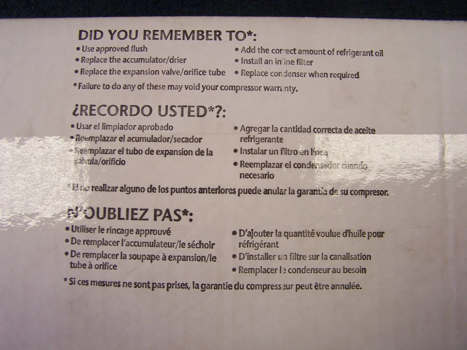 COMPRESSOR AC e embreagem serve para CROWN VIC TOWN CAR GRAND MARQUIS 58123 - Imagem 4 de 4