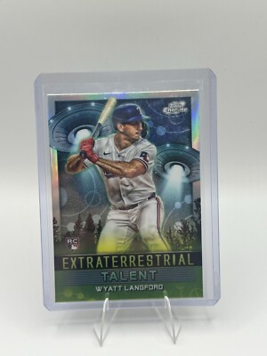 Wyatt Langford - 2024 Topps Cosmic Chrome Extraterrestrial Talent - RC - Rangers