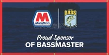 B.A.S.S. BASSMASTER MARATHON SIGN HEAVY-DUTY BANNER ART MURAL VARIOUS SIZES