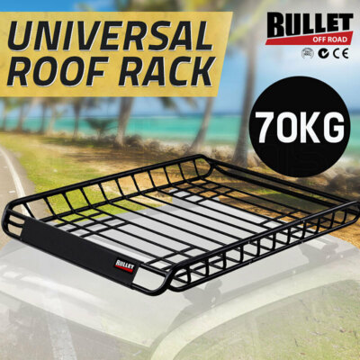 BULLET Car Roof Rack 123 x 102 x 12cm Universal Basket Luggage