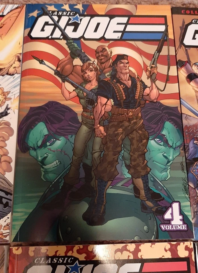 Clásico GI Joe TPB Lote Vol 1-9 (2009) IDW - 9 Libros de bolsillo comerciales, Larry Hama Foto 4 de 4