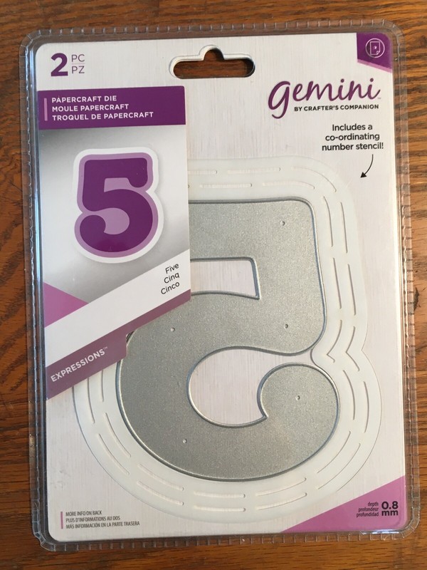 Gemini Crafters Companion Expressions 5 (five) die and stencil set GEM-MED-EXP-5