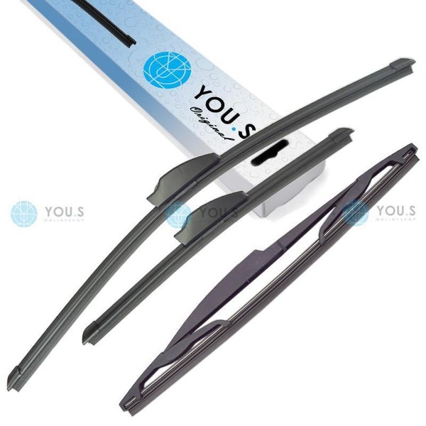 You.S Original Scheibenwischer SET Front + Heck FüR Daihatsu YRV (M2)-image