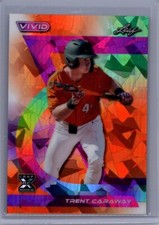 Trent Caraway 2024 Leaf Vivid Baseball 1/1 Pre Production Proof
