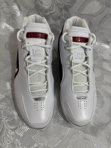 NIKE AIR ZOOM GENERATION 1 SZ 11 DV7219 100 WHITE VASITY RED XVII CORK LEBRON - Picture 5 of 16