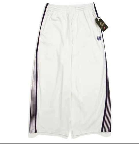 New Needles Butterfly embroidery Straight-leg fat pants Casual sports Wide-leg! - Picture 10 of 32
